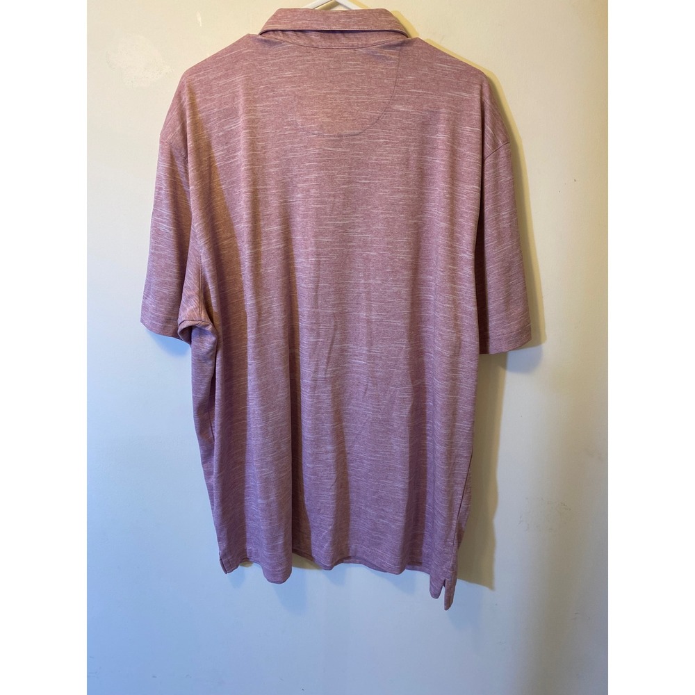 Greg Norman PlayDry Heathered Pink Polo Golf Resort Athleisure XL - Picture 3 of 11